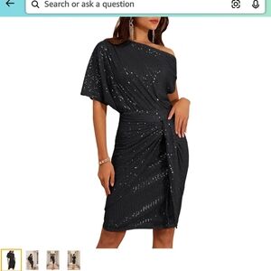 Grace Karin Sequin Glitter Off The Shoulder Cocktail Party Dress NWT Size XL